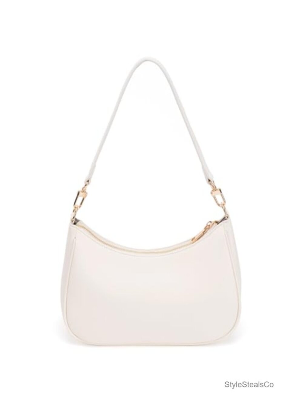 PU Leather Hobo Shoulder Bag Mini Clutch Purse Zip